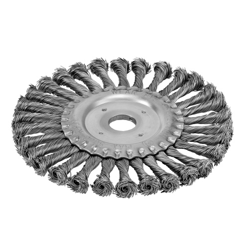 Щетка для УШМ 175 мм, посадка 22.2 мм, плоская, крученая металлическая проволока Сибртех по ценам производителя в Санкт-Петербурге с доставкой по всей России