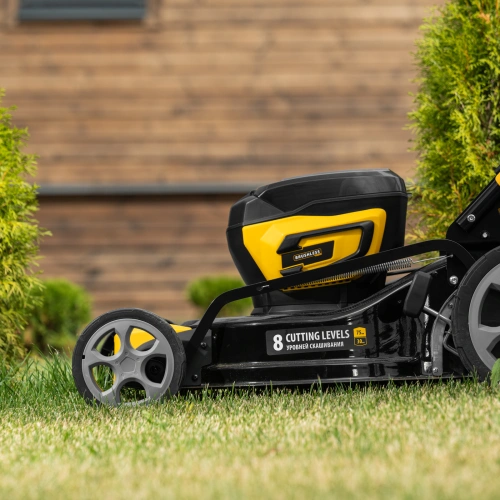 Газонокосилка аккумуляторная бесщет. DLM-460, 460 мм, травосб. 65 л., Li-Ion, 40 В Denzel по ценам производителя в Санкт-Петербурге с доставкой по всей России