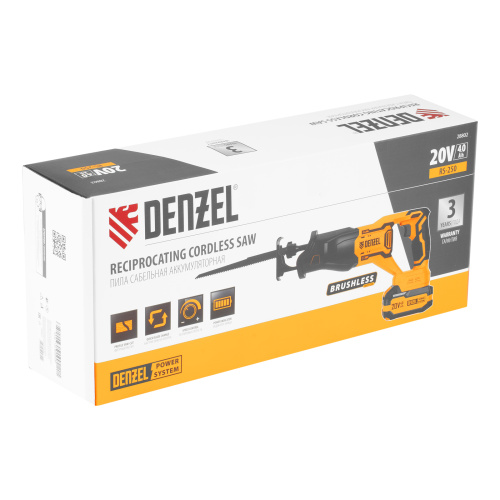 Пила сабельная аккумуляторная бесщет. RS-250, Li-Ion, 20 В Denzel по ценам производителя в Санкт-Петербурге с доставкой по всей России