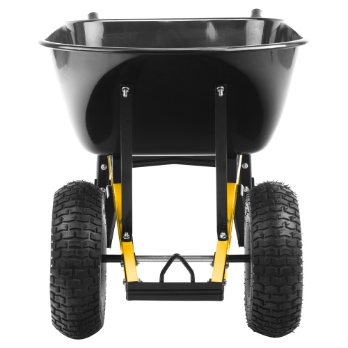 Тачка строительная, усиленная, объем 140 л, 250 кг, двухколесная, колесо 15х6.00-6 Denzel купить в Москве с доставкой по всей России | ProtosMarket.ru