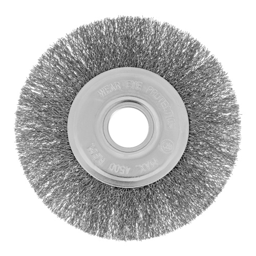 Щетка для УШМ, 125 мм, посадка 22.2 мм, плоская, витая проволока Сибртех по ценам производителя в Санкт-Петербурге с доставкой по всей России