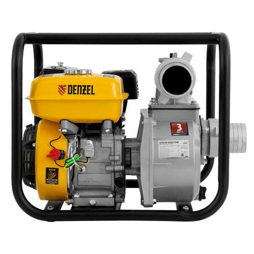 Мотопомпа бензиновая для чистой воды PX-80, 7 л.с, 3", 1000 л/мин, глубина 8 м, напор 30 м Denzel по ценам производителя в Санкт-Петербурге с доставкой по всей России
