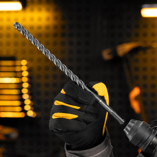 Бур по бетону, цельная крестовая пластина, 12x265 мм, SDS PLUS Denzel по ценам производителя в Санкт-Петербурге с доставкой по всей России