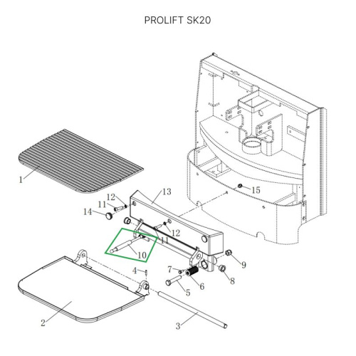 Амортизатор платформы оператора для штабелеров SDK, для тележек SK20 по ценам производителя в Санкт-Петербурге с доставкой по всей России