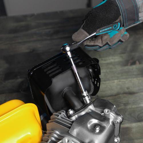 Набор торцевых головок, трещотка 120 зубьев, 1/4", CrV, 12 предметов Gross купить в Москве с доставкой по всей России | ProtosMarket.ru