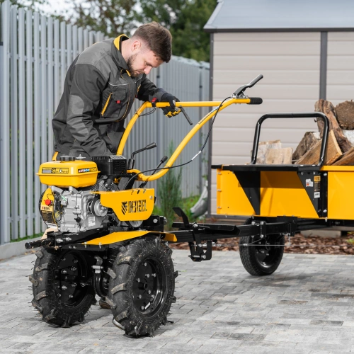 Мотоблок DPT-170S, 7 л.с., ремен.сцеп, фрез 3х4, ШОМ, передачи 2В/1Н Denzel по ценам производителя в Санкт-Петербурге с доставкой по всей России