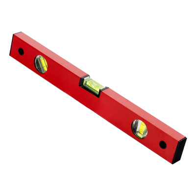 Уровень алюминиевый, 400 мм, 3 глазка, красный, линейка Matrix по ценам производителя в Санкт-Петербурге с доставкой по всей России