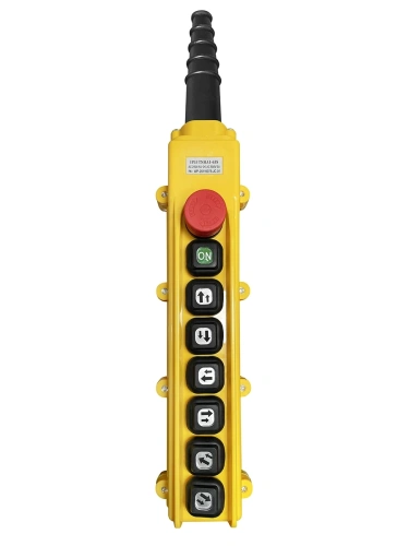 Пульт управления 6 кнопок 2 скорости, стоп, старт, для кран балки, IP55 TNHA1-63S по ценам производителя в Санкт-Петербурге с доставкой по всей России