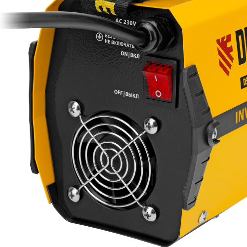 Аппарат инверторный дуговой сварки DS-230 Compact, 230 А, ПВ 70%, диаметр электрода 1.6-5 мм Denzel по ценам производителя в Санкт-Петербурге с доставкой по всей России