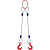 Строп канатный 2СК,  с 2 крюками 20Т x 5М купить в Москве с доставкой по всей России | ProtosMarket.ru