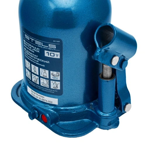 Домкрат гидравлический бутылочный телескопический, 10 т, подъем 180-430 мм Stels по ценам производителя в Санкт-Петербурге с доставкой по всей России