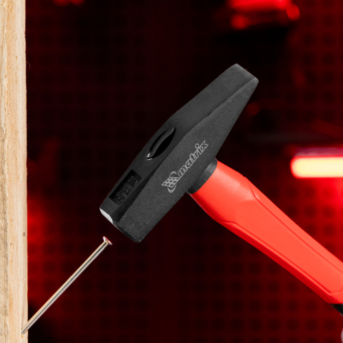 Молоток слесарный optimal, 400 г, фибергласовая обрезиненная рукоятка, квадратный боек Matrix купить в Москве с доставкой по всей России | ProtosMarket.ru