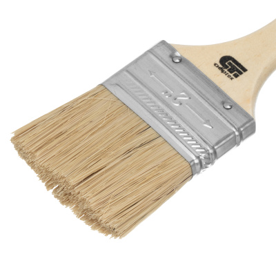 Кисть плоская 50 мм, натуральная щетина, деревянная ручка Сибртех купить в Москве с доставкой по всей России | ProtosMarket.ru