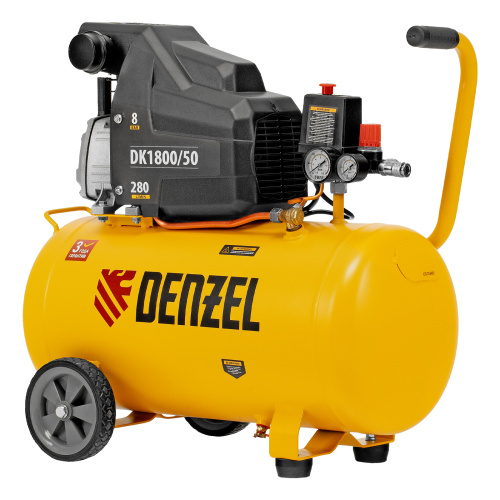Компрессор воздушный DK1800/50, Х-PRO 1.8 кВт, 280л/мин, 50л Denzel по ценам производителя в Санкт-Петербурге с доставкой по всей России