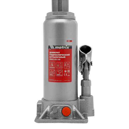 Домкрат гидравлический бутылочный, 6 т, h подъема 216-413 мм Matrix по ценам производителя в Санкт-Петербурге с доставкой по всей России