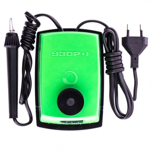 Электроприбор для выжигания по дереву "Узор 1" с подставкой, запасная игла, 5 проекций Сибртех купить в Москве с доставкой по всей России | ProtosMarket.ru