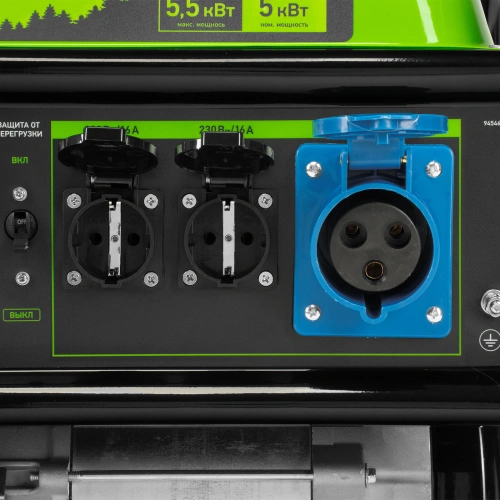 Генератор бензиновый БС-6500, 5.5 кВт, 230В, четырехтактный, 25 л, ручной стартер Сибртех по ценам производителя в Санкт-Петербурге с доставкой по всей России