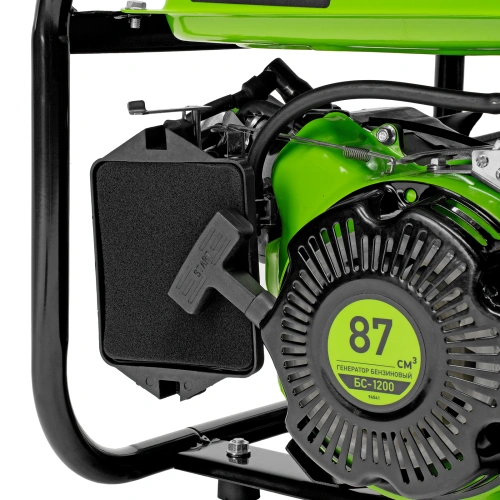 Генератор бензиновый БС-1200, 1 кВт, 230 В, четырехтактный, 5.5 л, ручной стартер Сибртех по ценам производителя в Санкт-Петербурге с доставкой по всей России