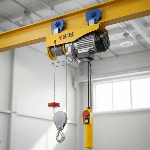 Тельфер электрический TF-1000,1 т, 1600 Вт, высота 12 м, 8 м/мин Denzel по ценам производителя в Санкт-Петербурге с доставкой по всей России