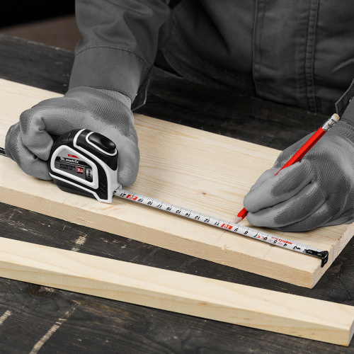 Рулетка Autostop,3 м х 16 мм,двухкомпонентный корпус,автоматическая фиксация,Pro Matrix по ценам производителя в Санкт-Петербурге с доставкой по всей России