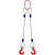 Строп канатный 2СК,  с 2 крюками 3,2Т x 2,2М купить в Москве с доставкой по всей России | ProtosMarket.ru