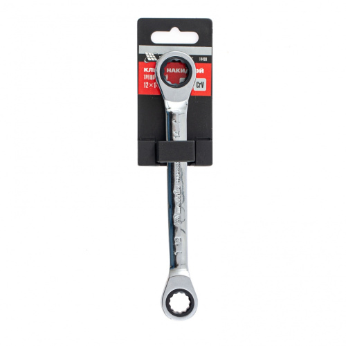 Ключ накидной трещоточный, 12 х 14мм, CrV, зеркальный хром Matrix купить в Москве с доставкой по всей России | ProtosMarket.ru