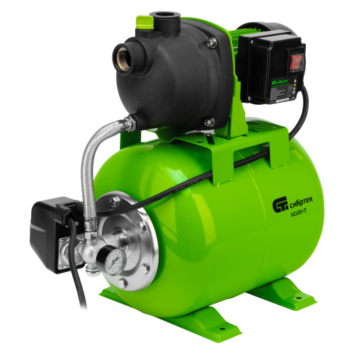 Насосная станция НС650-П, 650 Вт, напор 37 м, 3200 л/ч, ресивер 19 л Сибртех по ценам производителя в Санкт-Петербурге с доставкой по всей России