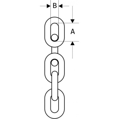 Цепь G80, круглозвенная, 16 Х 48, Класс Т8, высокопрочная, NK купить в Москве с доставкой по всей России | ProtosMarket.ru