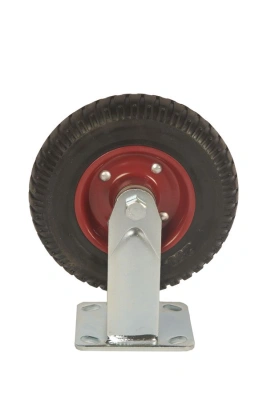 Колесо большегрузное неповоротное PF 200 200 мм резина с протектором (F) купить в Москве с доставкой по всей России | ProtosMarket.ru