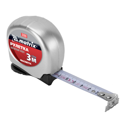 Рулетка Magnetic,3 м х 16 мм,магнитный зацеп Matrix по ценам производителя в Санкт-Петербурге с доставкой по всей России