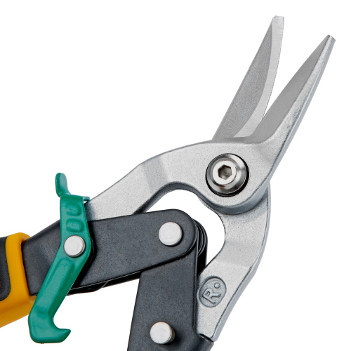 Ножницы по металлу, 270 мм, прямой и правый рез, сталь-СrMo, трехкомпонентные рукоятки Denzel купить в Москве с доставкой по всей России | ProtosMarket.ru