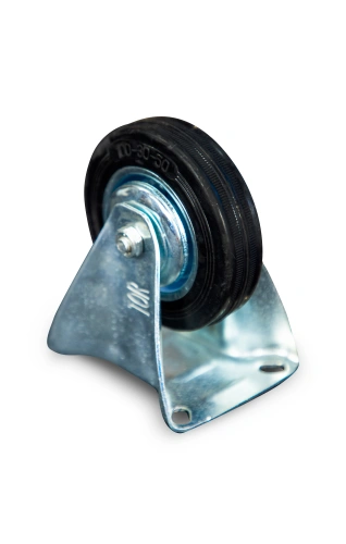 Колесо неповоротное резина FC 46 100 мм (N) по ценам производителя в Санкт-Петербурге с доставкой по всей России