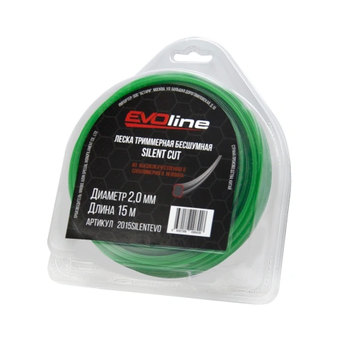 Леска (корд) триммерная EVOline SILENT CUT (2.0 мм, 15 метров) по ценам производителя в Санкт-Петербурге с доставкой по всей России