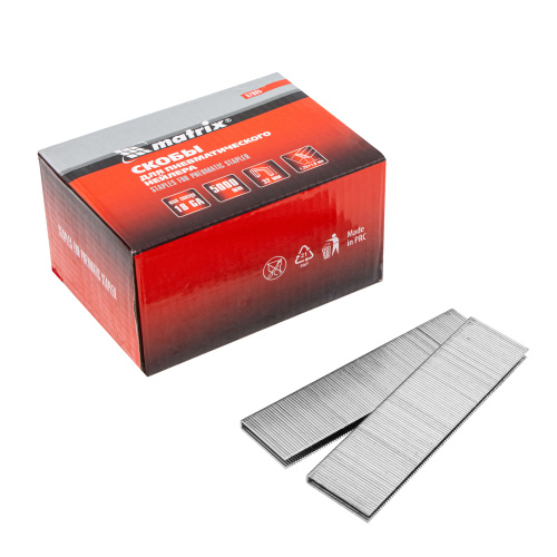 Скобы для пневматического степлера 18GA, 1.25 х 1 мм длина 32 мм ширина 5,7 мм, 5000 шт Matrix купить в Москве с доставкой по всей России | ProtosMarket.ru