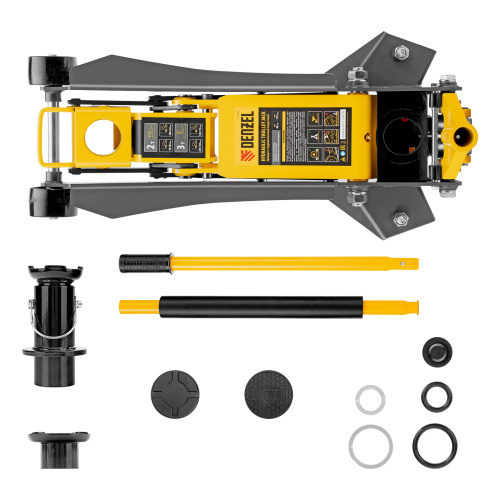 Домкрат гидравлический подкатной, 2/3 т, 98-770 мм, быстрый подъем, низ. подхват, проф, SUV Denzel по ценам производителя в Санкт-Петербурге с доставкой по всей России