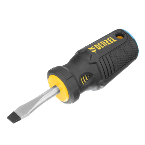 Отвертка SL6x38 мм, CrV, трехкомпонентная рукоятка Denzel по ценам производителя в Санкт-Петербурге с доставкой по всей России