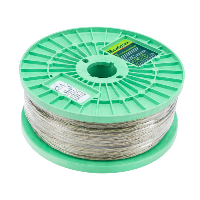 Трос металлополимерный прозрачный ПР-4.0, толщина 4.0 мм, катушка 100 метров Сибртех купить в Москве с доставкой по всей России | ProtosMarket.ru