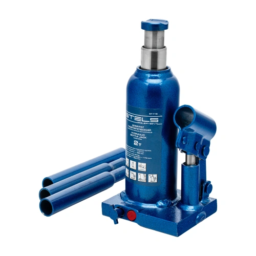 Домкрат гидравлический бутылочный телескопический, 2 т, H подъема 170-380 мм Stels по ценам производителя в Санкт-Петербурге с доставкой по всей России