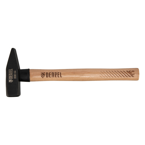 Молоток слесарный, 800 г, кованый квадратный боек, буковая рукоятка Denzel купить в Москве с доставкой по всей России | ProtosMarket.ru