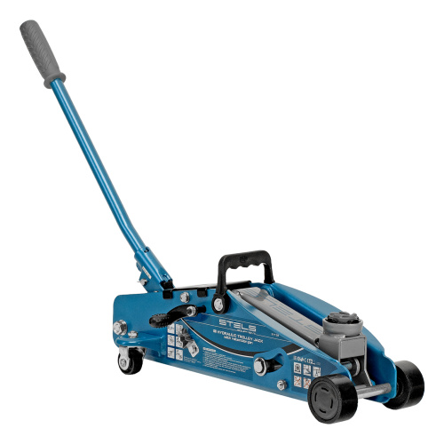 Домкрат гидравлический подкатной с фиксатором, 2.5 т, Safety Pin, 140-385 мм, в кейсе Stels по ценам производителя в Санкт-Петербурге с доставкой по всей России