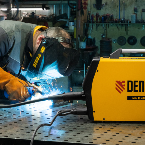 Аппарат инвертор. полуавтомат. cварки IMIG-185SDR, 180 А, ПВ 60%, катушка 5 кг Denzel по ценам производителя в Санкт-Петербурге с доставкой по всей России