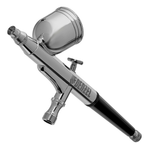 Аэрограф с верхним бачком AB1, 0.2/0.3/0.5 мм, 7 мл, 9 л/мин Denzel по ценам производителя в Санкт-Петербурге с доставкой по всей России