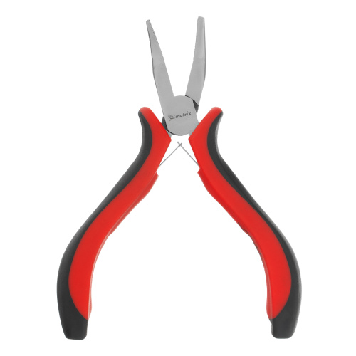 Длинногубцы изогнутые Mini, 130 мм, никелированные, авторазжим, двухкомпонентные рукоятки Matrix купить в Москве с доставкой по всей России | ProtosMarket.ru
