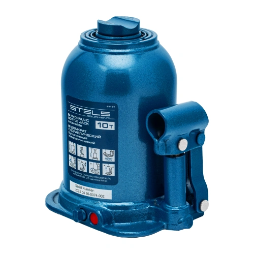 Домкрат гидравлический бутылочный телескопический, 10 т, подъем 180-430 мм Stels по ценам производителя в Санкт-Петербурге с доставкой по всей России