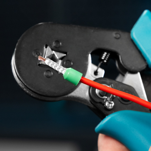 Клещи (пресс-клещи) для обжима наконечников электропроводов с сечением 0.25-8 мм2 Gross купить в Москве с доставкой по всей России | ProtosMarket.ru