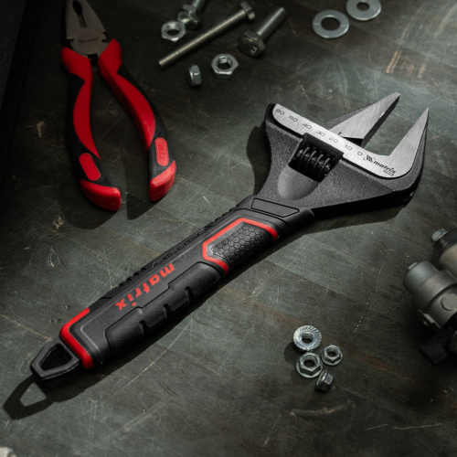 Ключ разводной, тонкие губки, фосфатированный, двухкомпонентная рукоятка, 300 мм, PRO Matrix купить в Москве с доставкой по всей России | ProtosMarket.ru