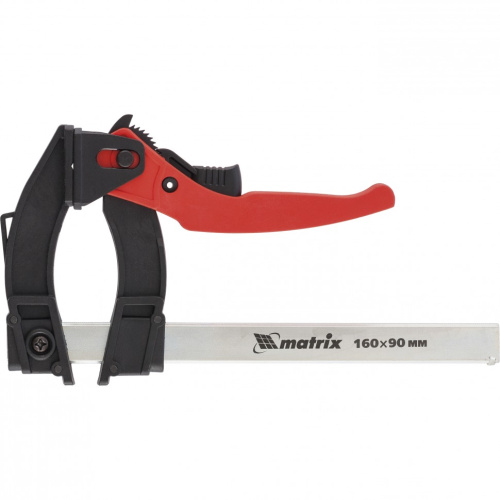 Струбцина реечная быстрозажимная, пластиковый корпус рычажно-храповой механизм, 160 х 90 х 240 мм, штанга 5 х 20 мм Matrix купить в Москве с доставкой по всей России | ProtosMarket.ru