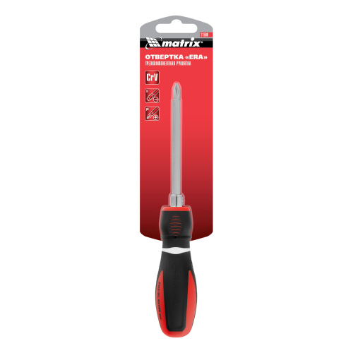 Отвертка комбинированная, SL6/PH2, CrV, двухкомпонентная рукоятка Matrix по ценам производителя в Санкт-Петербурге с доставкой по всей России
