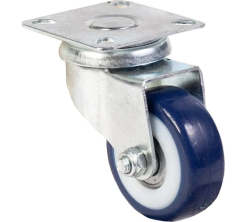 Колесо аппаратное поворотное SCv 25 50 мм (синяя резина) по ценам производителя в Санкт-Петербурге с доставкой по всей России