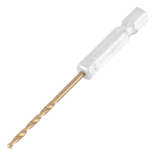 Сверло по металлу, 2 мм, HSS, нитридтитановое покрытие, шестигранный хвостовик Matrix купить в Москве с доставкой по всей России | ProtosMarket.ru